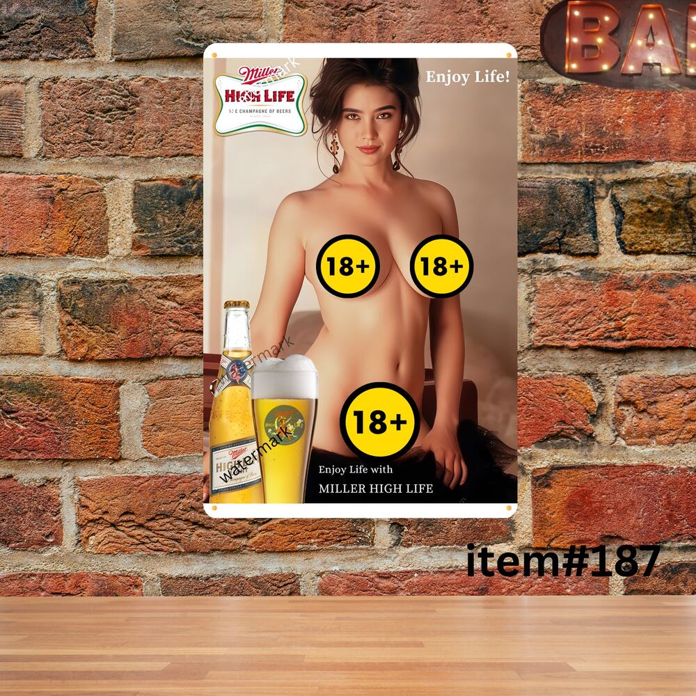 Enjoy Life With MHLIFE Jennifer connelly Metal Sign Mancave Bar Decor Read De